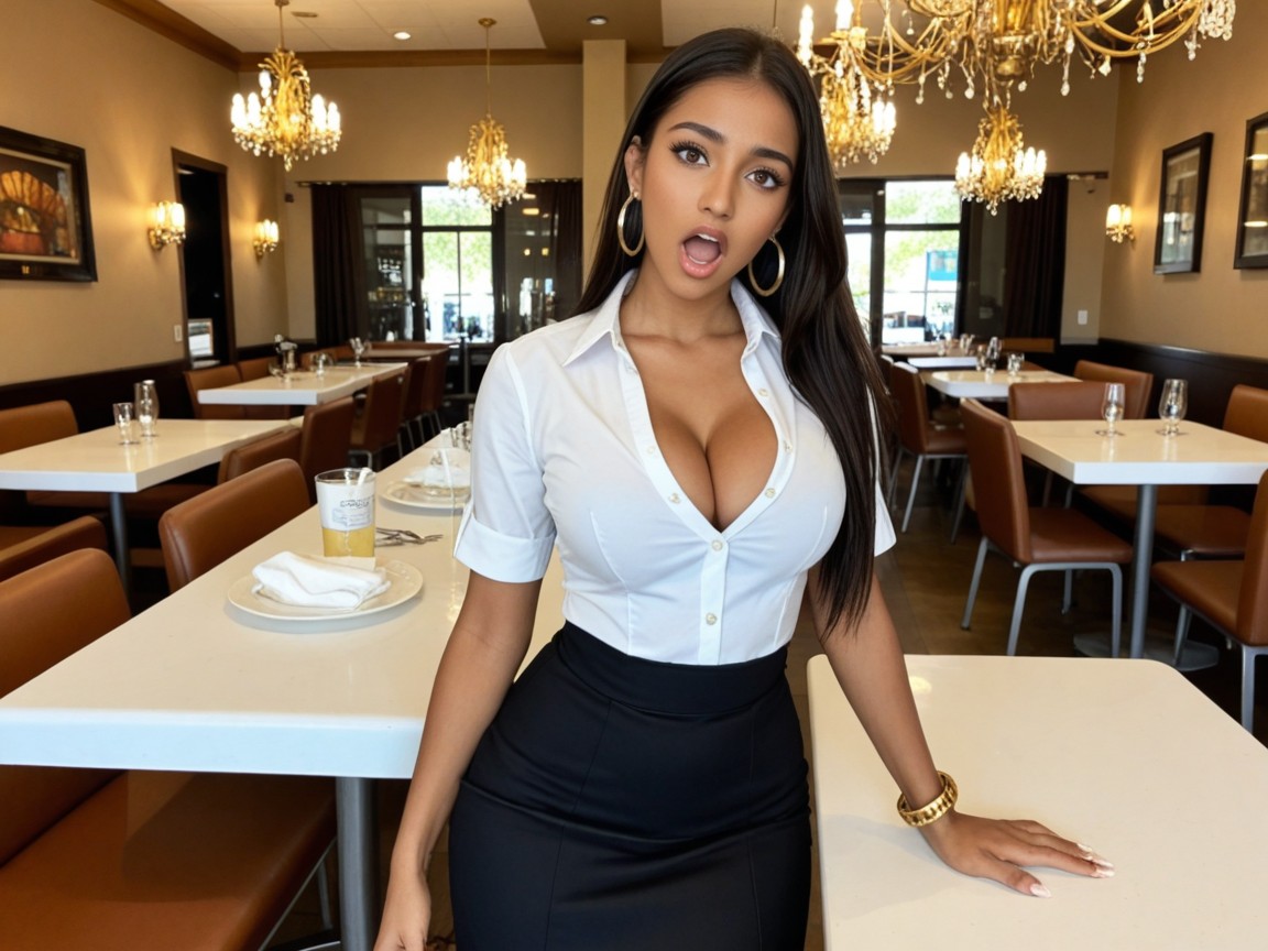 Black Waist Pantyhose, Cleavage, 코스프레 인도 AI 야짤