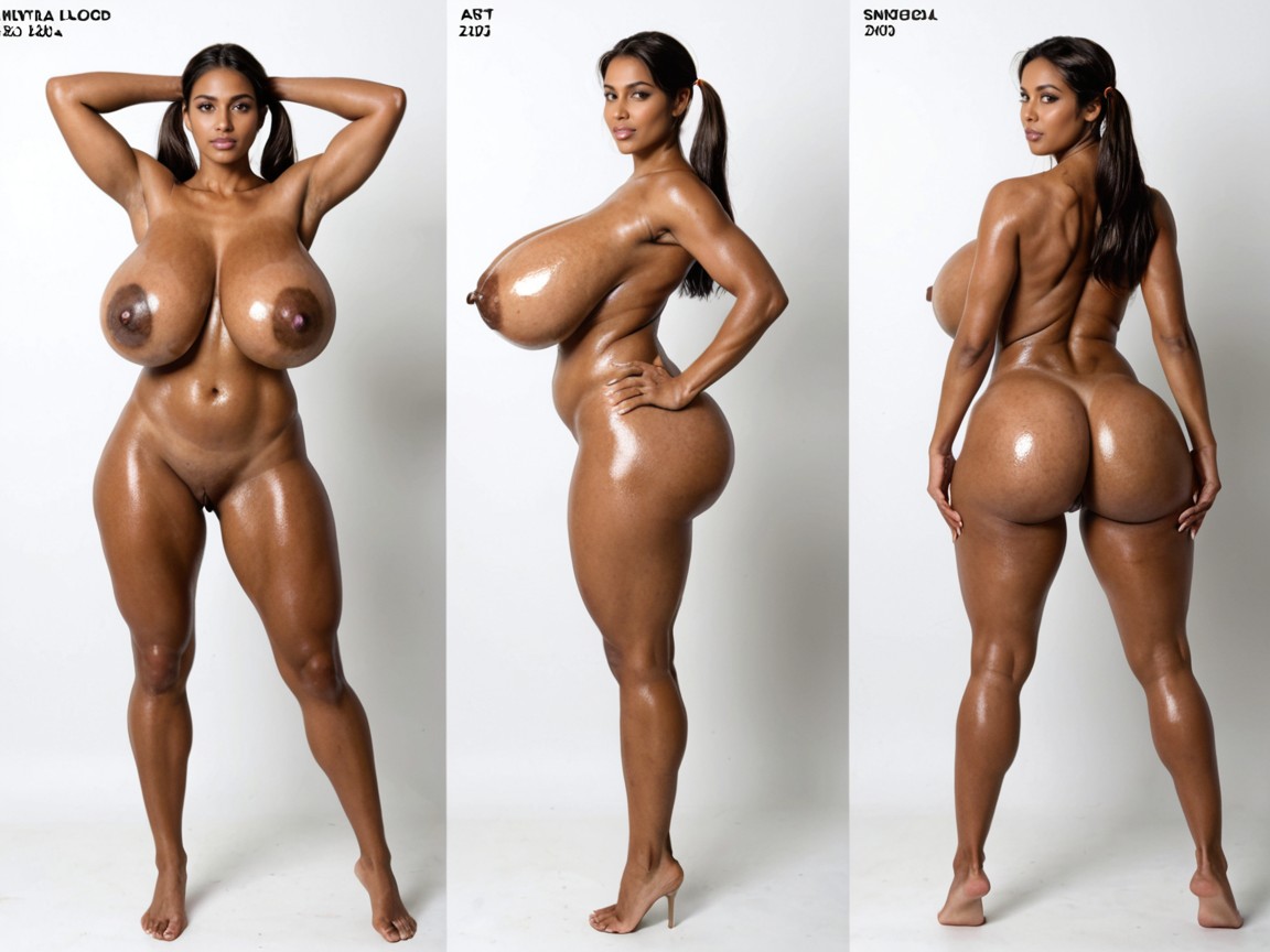 Standing, Long Legs, Shiny Skin Indian AI Porn