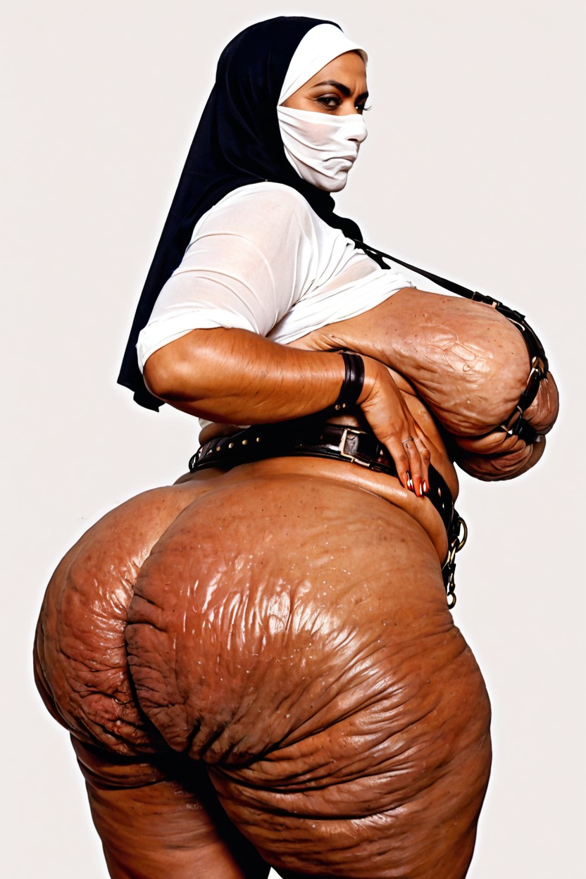 Hijab Head Only, Veiny Cellulite Ass, Side View Porno indio IA