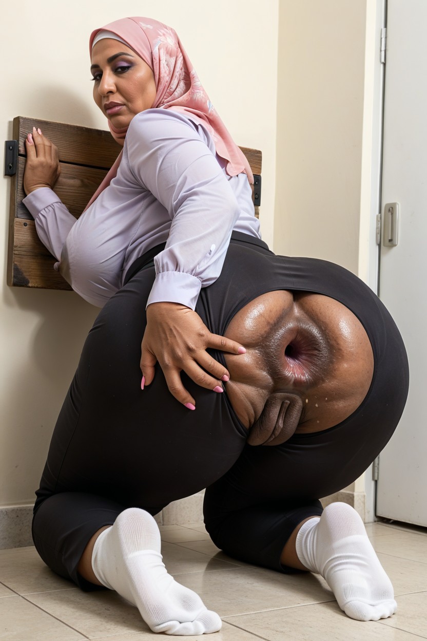 Medium Breast, Hyper Massive Cameltoe Pussy, Socks Indian AI Porn