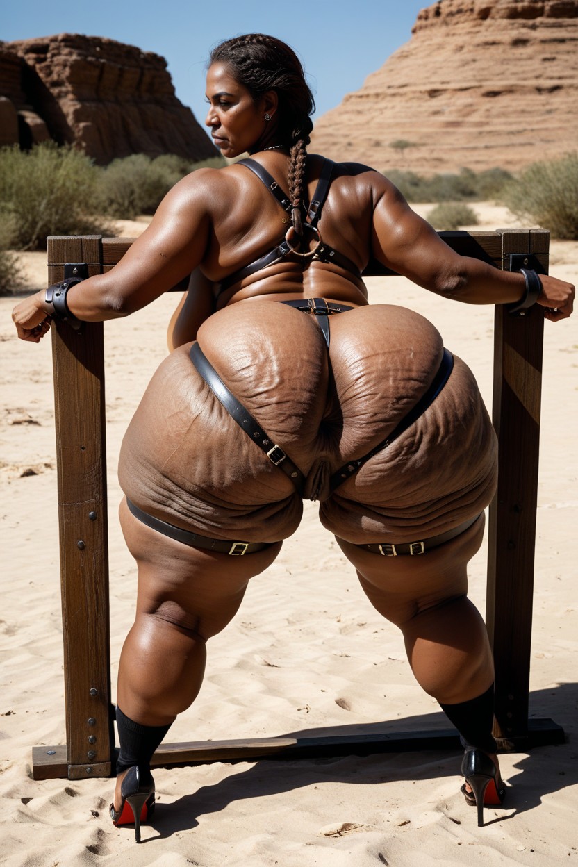 Long Breast, Pigeon-toed Stance, Bondage Belts Indian AI Porn