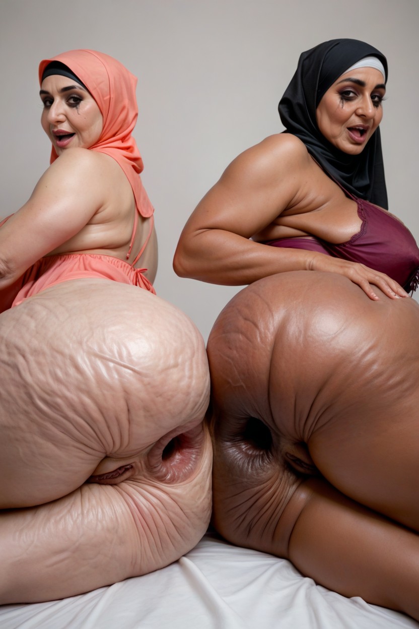 Side View, Female Fist Deep In Ass, Chunky Shortbody Indian AI Porn