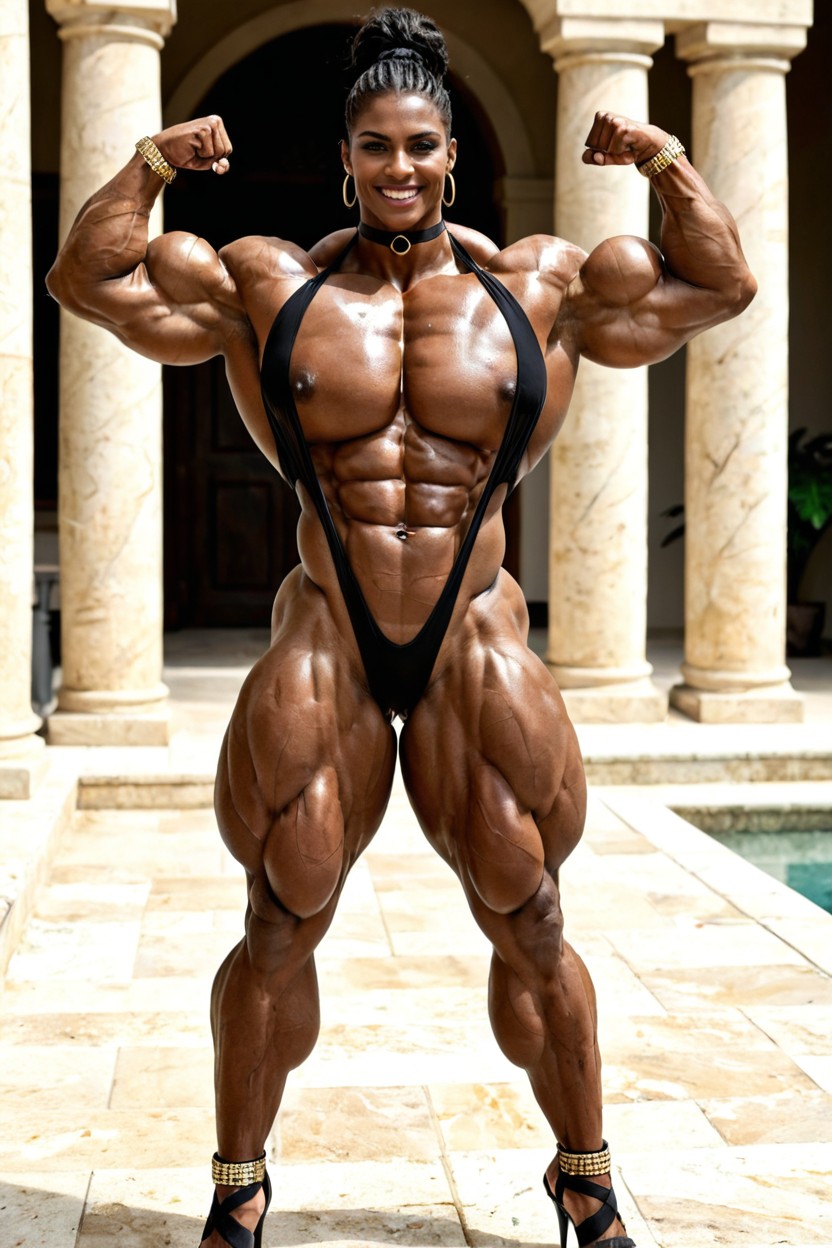 Muscle Growth, Wide Calves, Brésilien Porno IA Indien