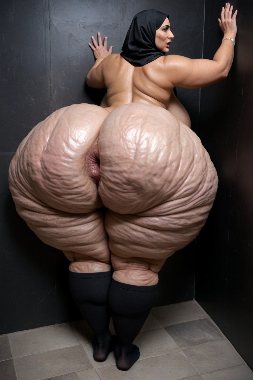 Deep Gaping Asshole, Embarrassed, Tits Squished To Wall Indian AI Porn