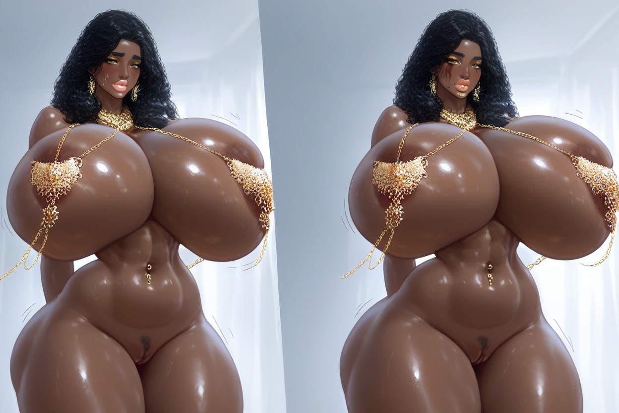 Breast Hypertrophy, Massive Tits, Giant Massive Gigantic Breasts Indian AI Porn