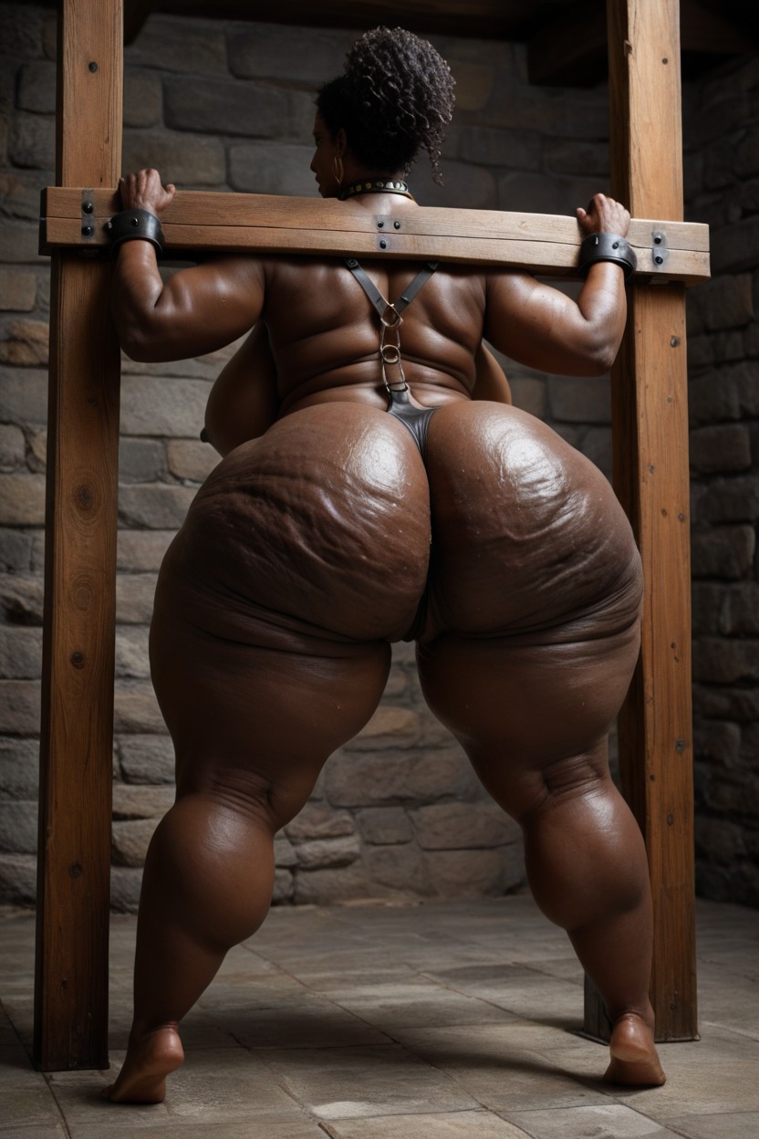 Ass Extremely Larger Than Torso, Drop Format Hyper Saggy Giant Tits, Bdsm Porno IA Indien