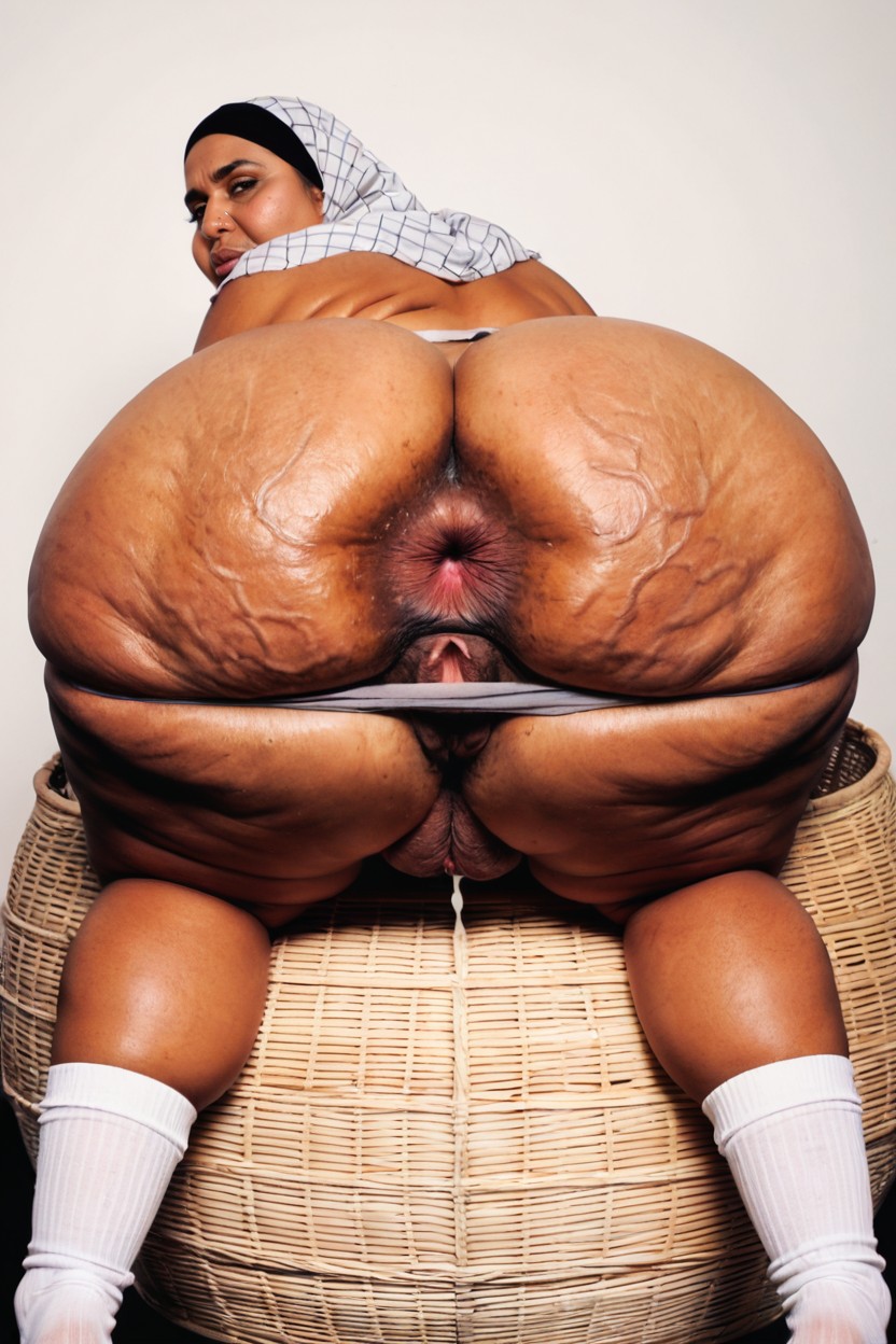 Arched Back, Moaning, Mature Indian AI Porn