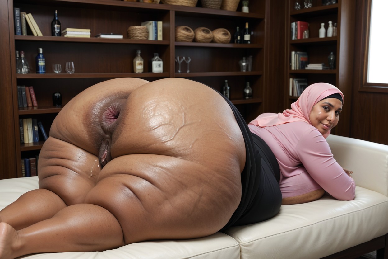 Ultra Large Anus, Hyper Saggy Tits, 몸통보다 큰 엉덩이 인도 AI 야짤