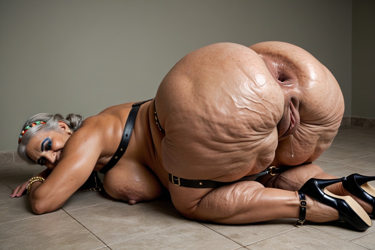 Heavy Makeup, Hourglass Figure, Laying On Stomach Indian AI Porn