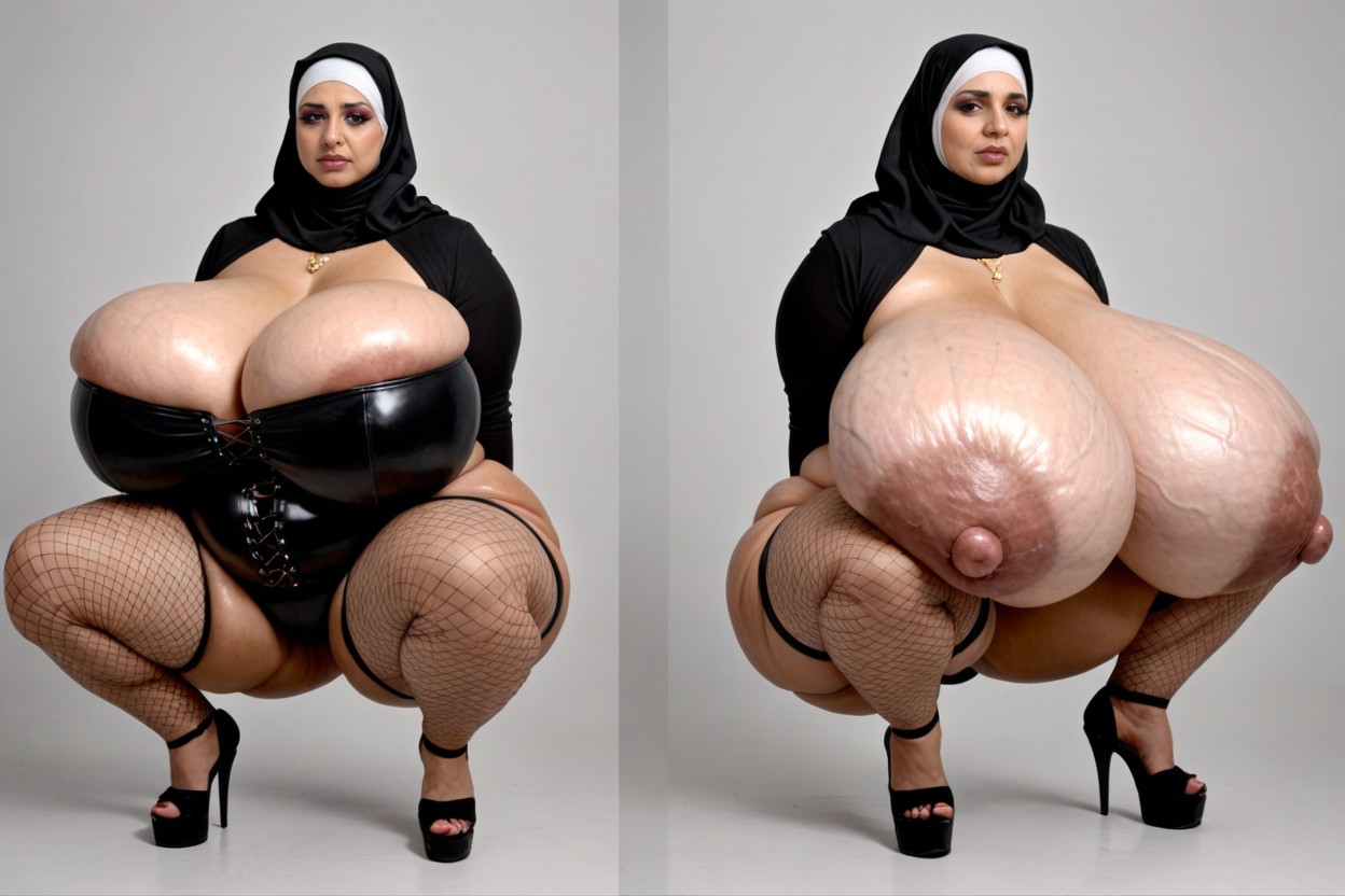 Horny, Soft And Floppy Drop Format Breasts, Braços Atrás Das Costas Porno IA indiano