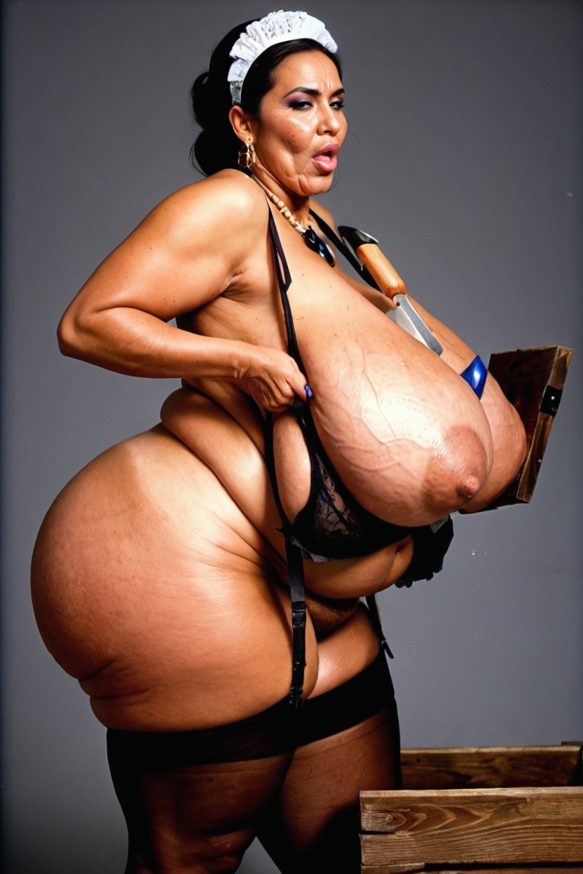 Wrinkled Face, Dynamic Pose, Pose De Picota Porno indio IA