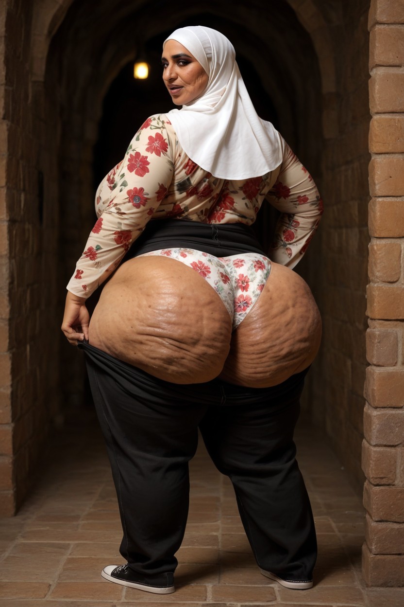 Rear View, Restrained, Large Nose Indian AI Porn