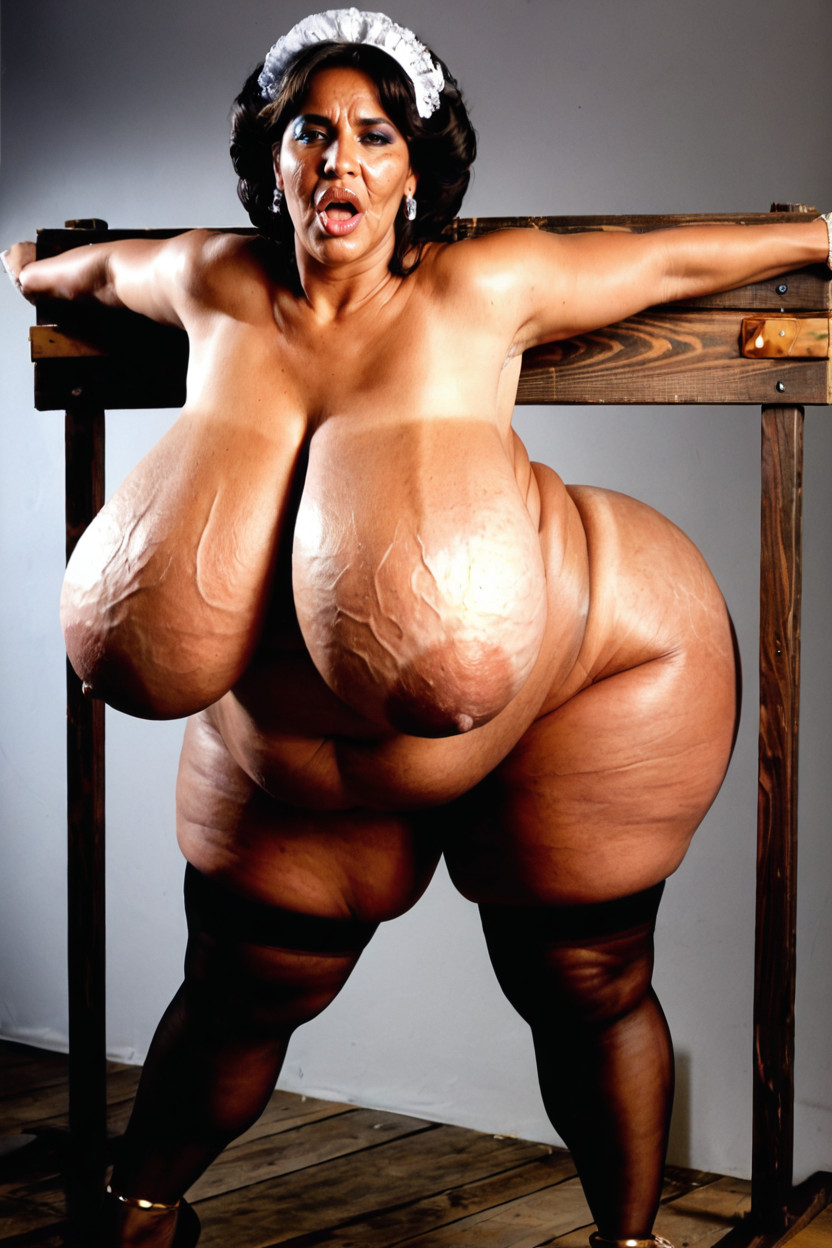 Naked, Chubby, Pouting Indian AI Porn