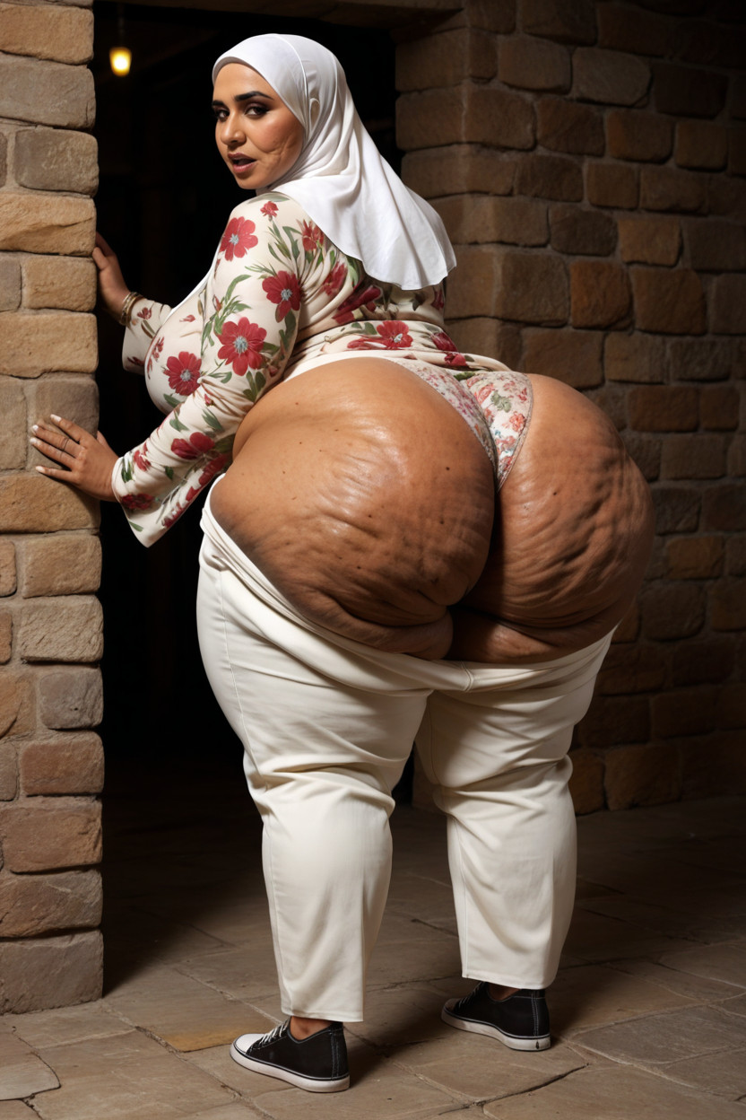 Side View, Loose Clothing, Ssbbw Indian AI Porn