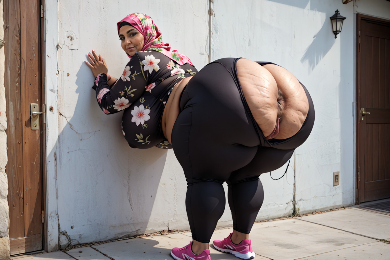 Shortchunky Body, Hyper Shelf Ass, Strong Prominent Ass Cheeks Indian AI Porn