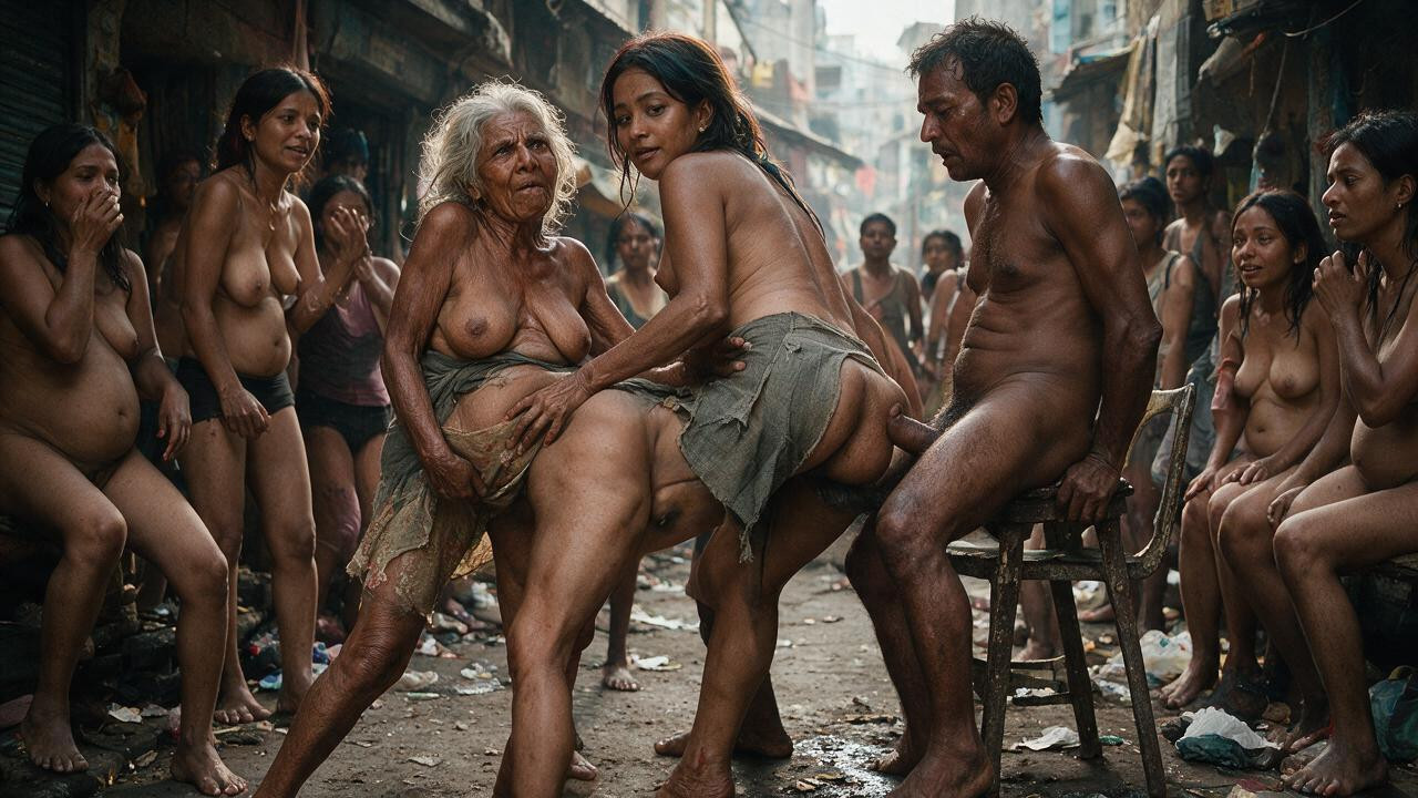 Ugly Skin, Topless, Person + Homeless Ugly Man Indian AI Porn